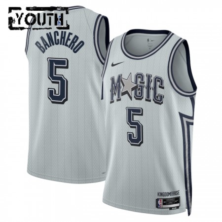 Dres Orlando Magic Paolo Banchero Nike 2024-25 City Edition Sivo Swingman - Dječji